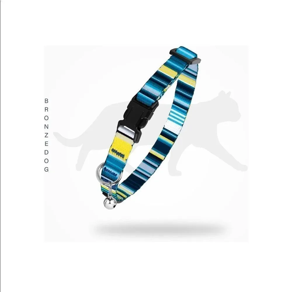 COPY - Tribal Breakaway Cat Collar with Bell 2 PCS Aztec Pattern Safety Collars